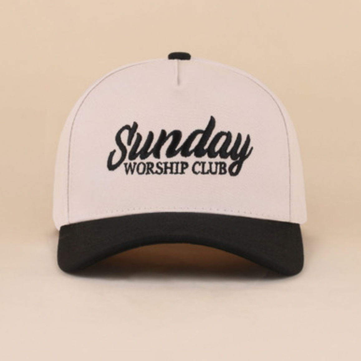 Sunday Worship Club Embroidered Canvas Hat