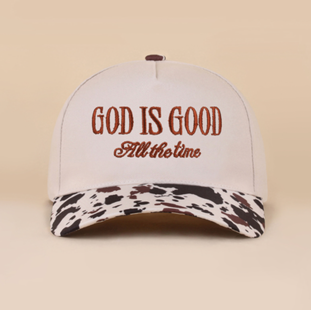 God is Good Embroidered Canvas Hat