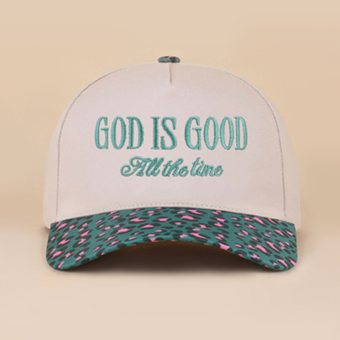 God is Good Embroidered Canvas Hat