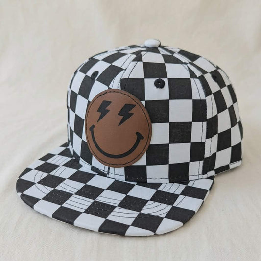 Bolt Face Leather Patch Kids Hat