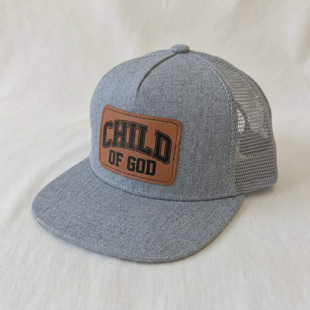 Child of God Leather Patch Kids Hat