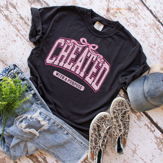 Created with a Purpose Faith Graphic Tee