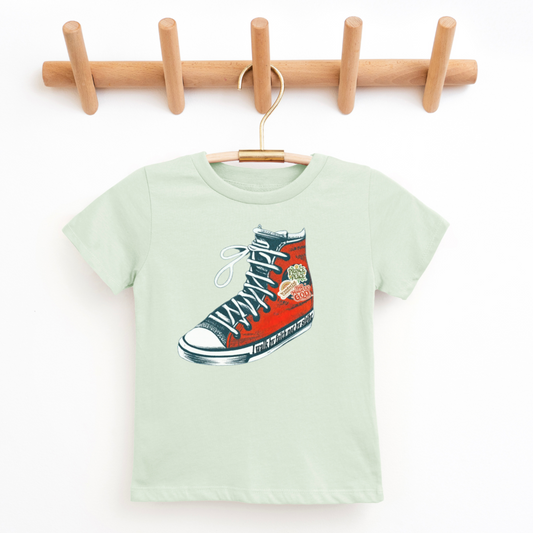 I Walk by Faith not by Sight Shoe Youth Faith Graphic Tee