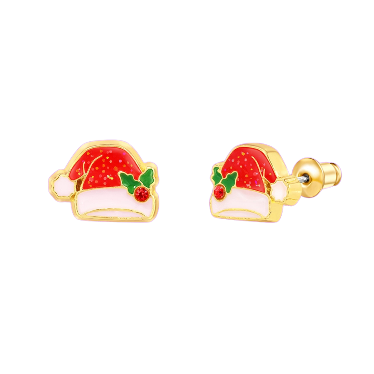 Santa Hat Stud Earrings