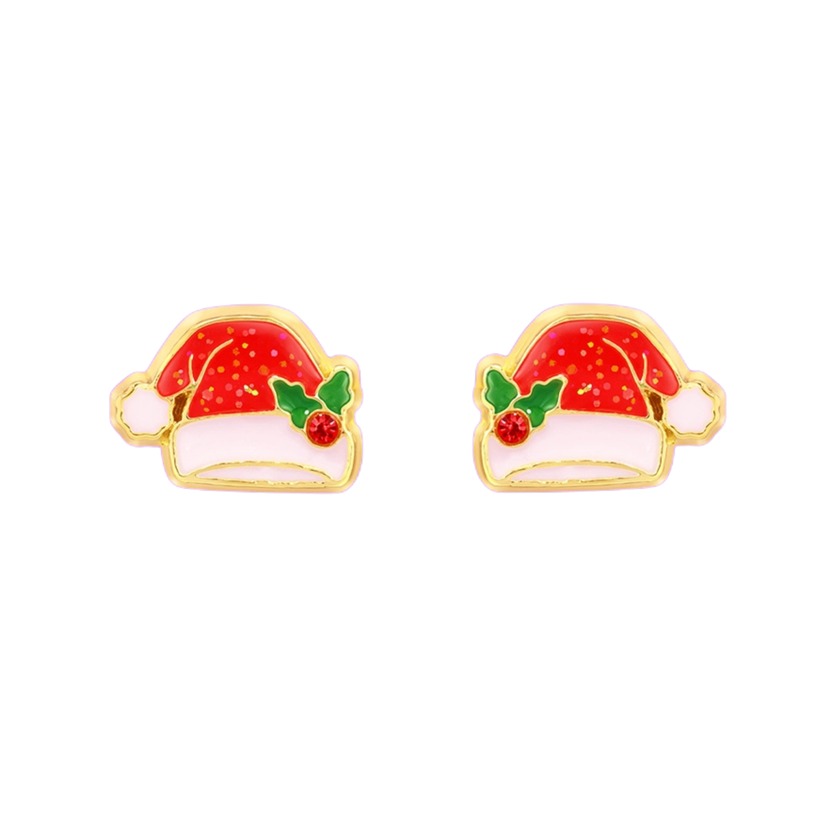 Santa Hat Stud Earrings