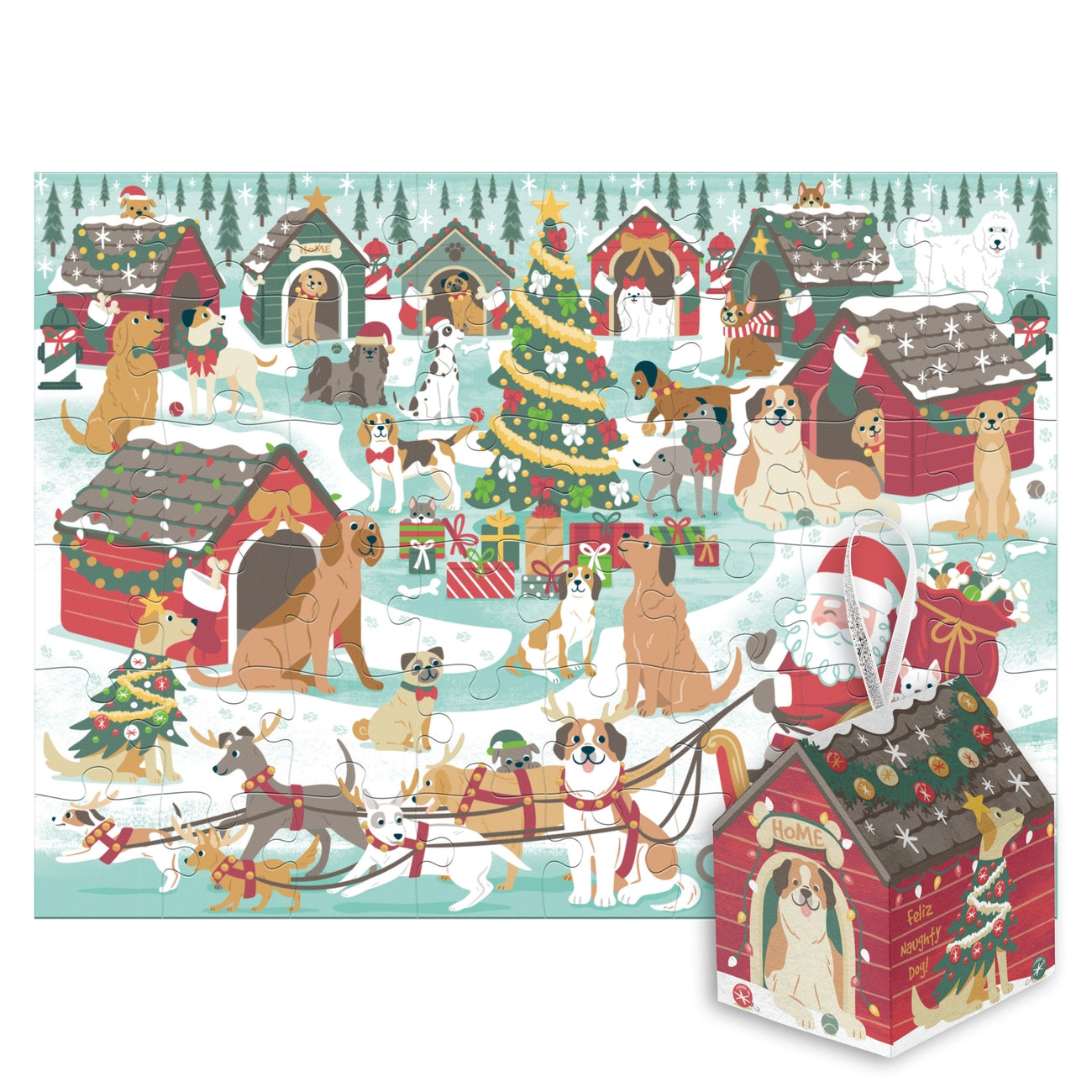 Ornament Puzzle Box - Christmas Dog