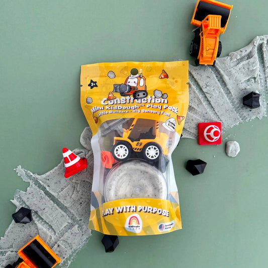Construction Sensory Mini Play Dough Play Kit