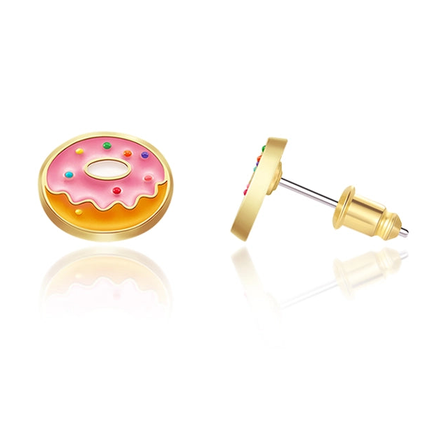 Sprinkle Donut Stud Earrings
