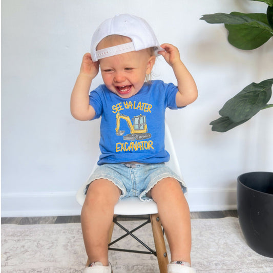See Ya Excavator Youth Graphic Tee