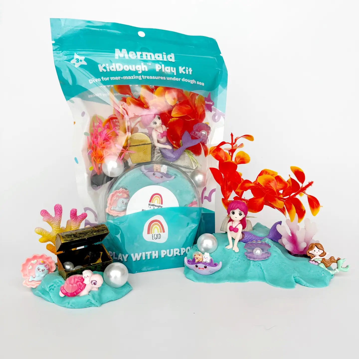 Mermaid Sensory Play Dough Play Kit