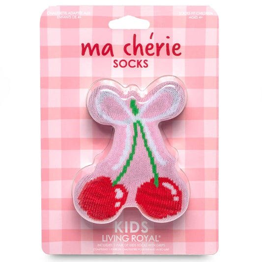 3D Packaged Kids Socks - Cherries