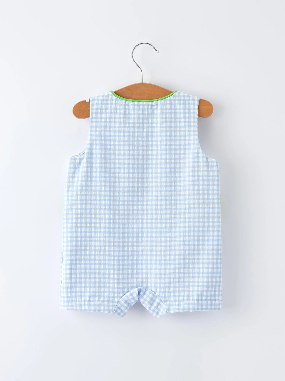 Alligator Embroidered Smocked Romper