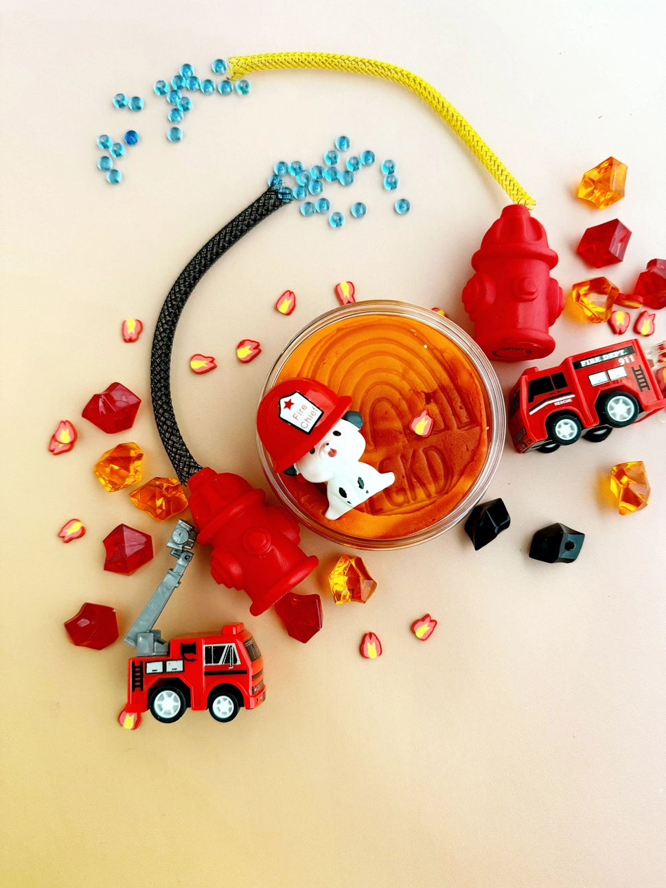 Fire Station Sensory Play Dough Play Kit