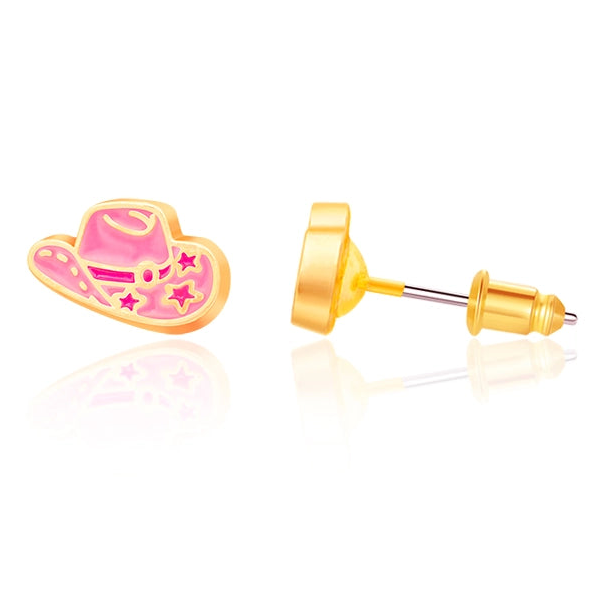 Cowgirl Hat Stud Earrings