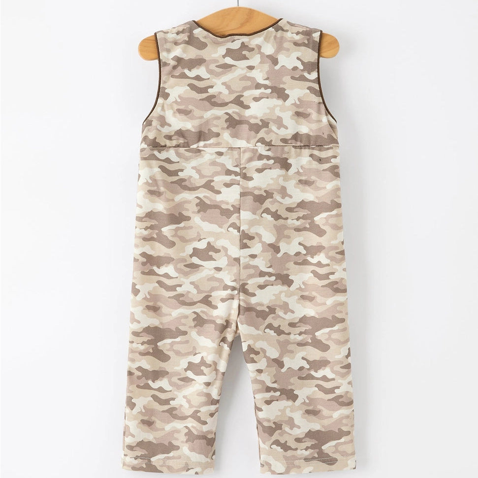 Camo Duck Smocked Romper